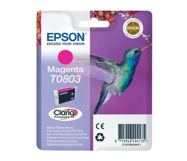 EPSON Tusz EPSON T0803 Magenta (C13T08034010) - 25739 - zdjęcie